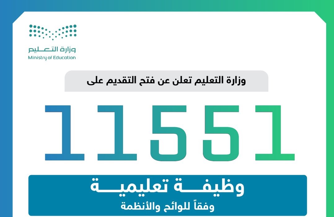 فتح باب التقديم على 11.551 وظيفة تعليمية